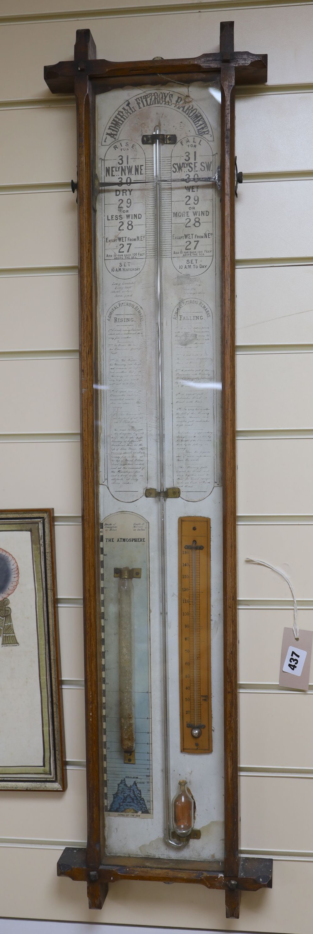 An Admiral Fitzroy barometer